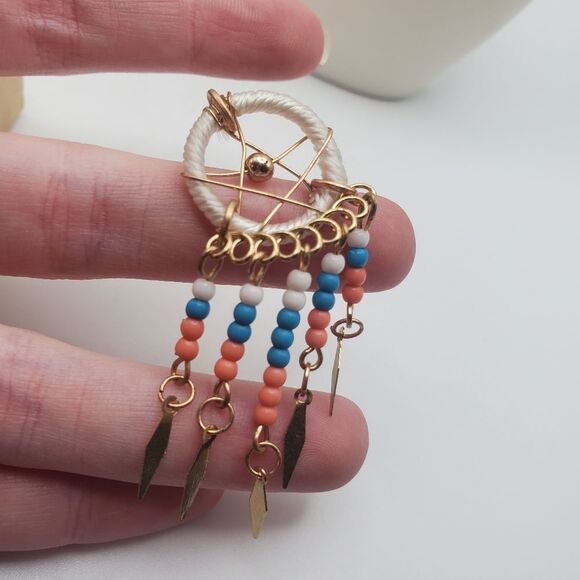 Tribal dreamcatcher tassel necklace pendant‎ - Picture 1 of 2